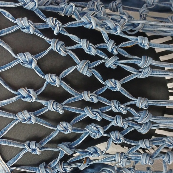 Fashion Nova Knotted Denim Jacket - Picture 4 of 10